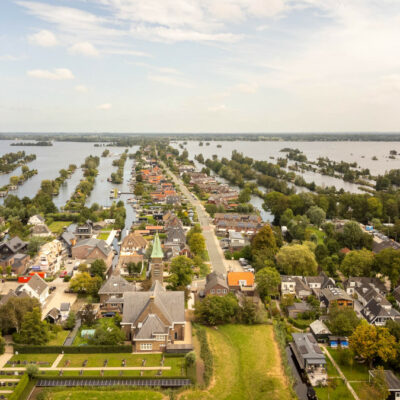 dronebeeld ronde venen
